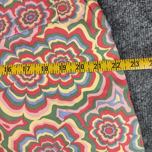 The Ragged Priest Pants Womens 10 Psychedelic Floral Belted High Rise Festival - Picture 8 of 12